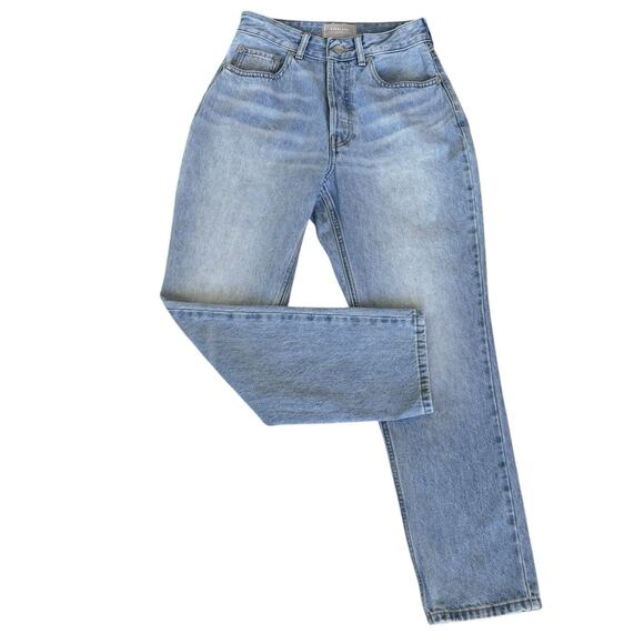 Everlane The Curvy 90s Cheeky Straight Jean High Rise Women's 26 Crop Blue Denim - Picture 6 of 14